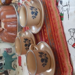 Pfaltzgraff cups with saucers